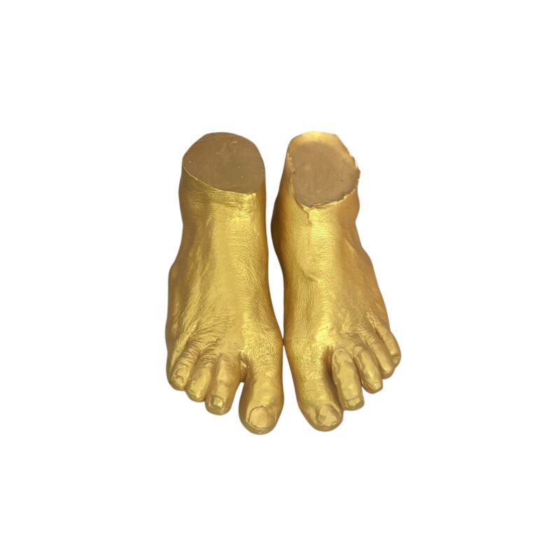 Golden Feet Sculpture