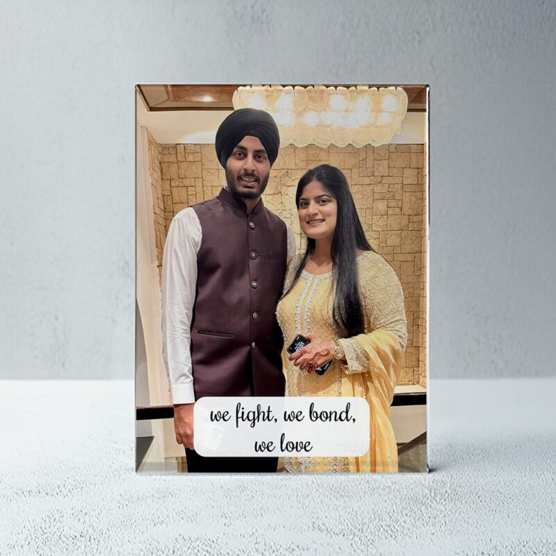 Get your loved ones on glass frame