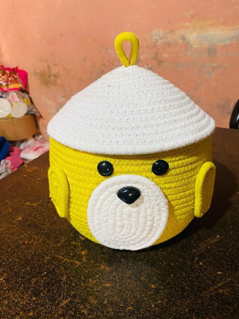 Yellow Bear Basket