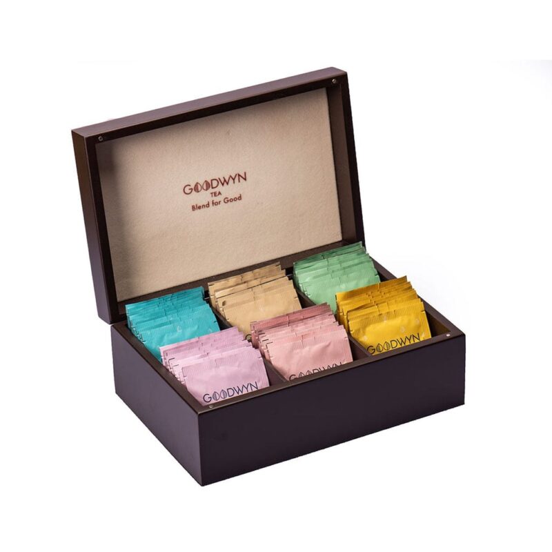Elegant Wooden Storage Box with 6 Compartments - Image 2