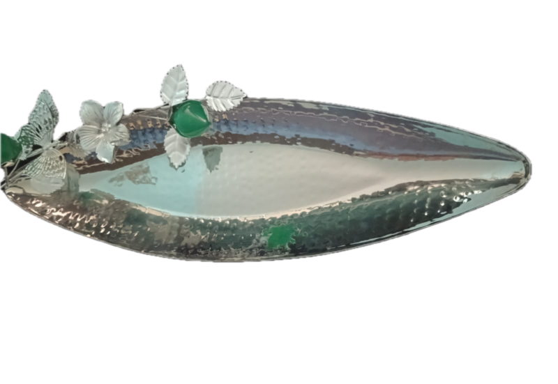 Handcrafted Silver Tray - Image 2